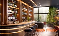 modern café bar on - 1