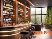 modern café bar on